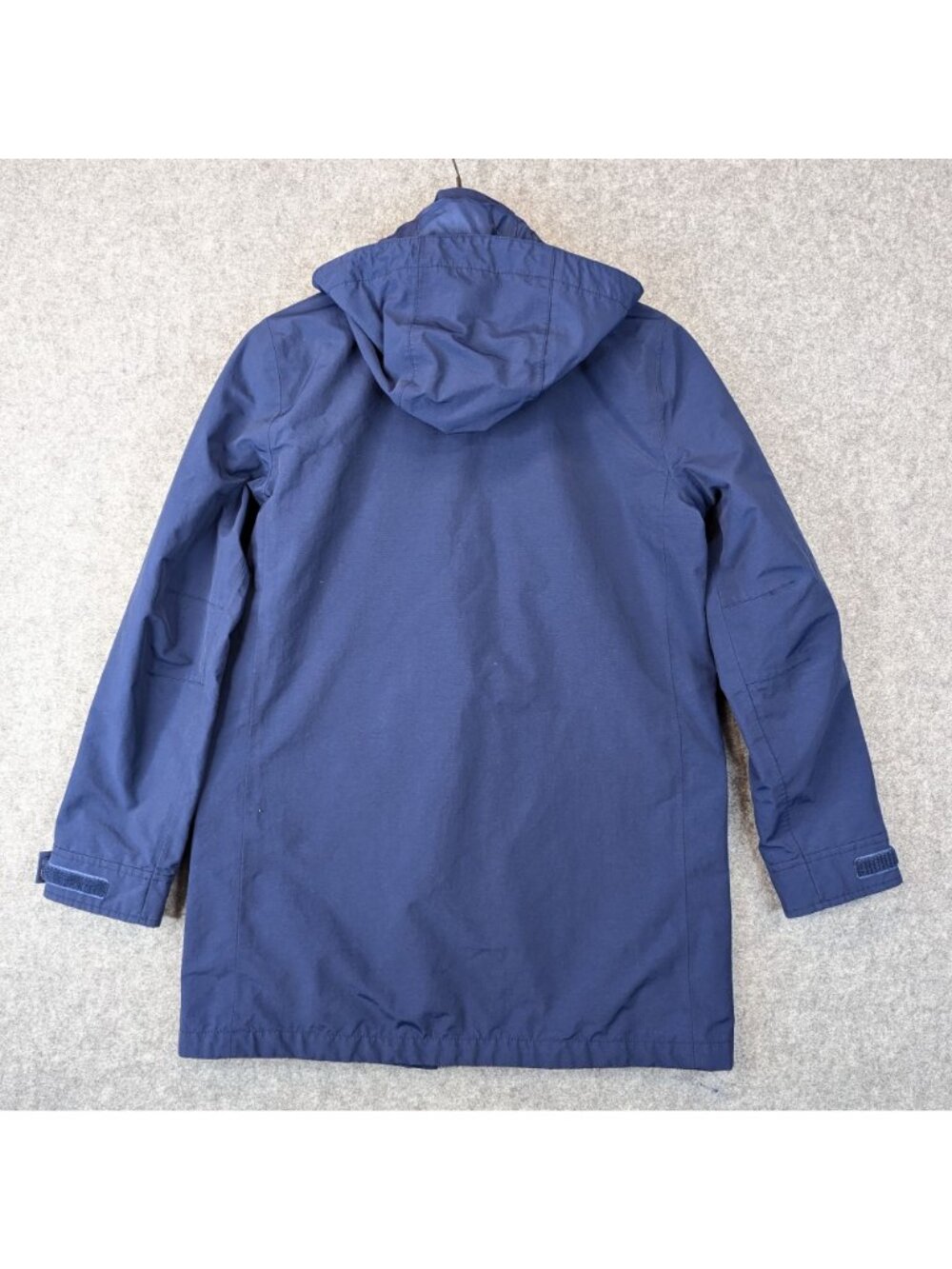 Lands End Womens Small Winter Jacket Navy Blue Hooded Fleece Lining Coat 6-8 - Picture 2 of 14